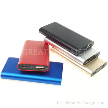 Ultra slim 2000mah small capacity portable battery charger power bank